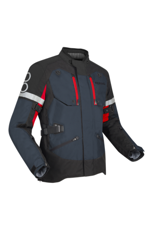 Chaqueta de Moto Bering Halifax Negro/Antracita/Rojo XL