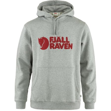 Fjällräven Logo Hættetrøje XL - male - Grey-Melange - Trøjes & knitwear