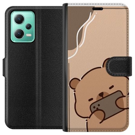 Kompatibelt Plånboksfodral till Xiaomi Xiaomi Redmi Note 12 Lata Björn Chill Läge