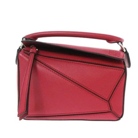Loewe Pre-owned, Pre-owned Leather Handbags Rood, Dames, Maat:ONE Size