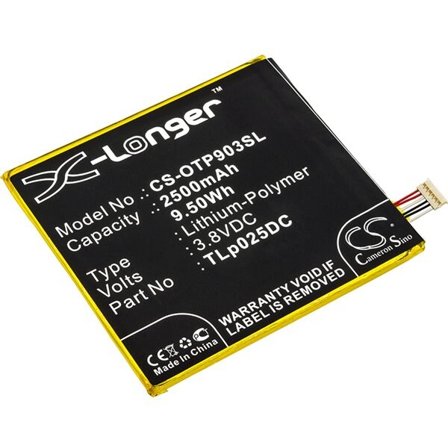 Batteri for SmartPhone, Mobil for Alcatel OT-8050D, One Touch Pixi 4 6.0 og andre.