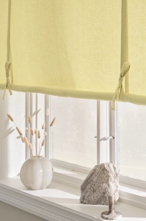 Jotex - Roll Up-gardin i Lin Gul - JONIE - Kjøp Lingardiner hos Jotex