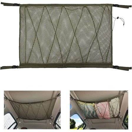 Auton säilytysverkko - Sisäinen ripustettava säilytyspussi Auton järjestäjä wit