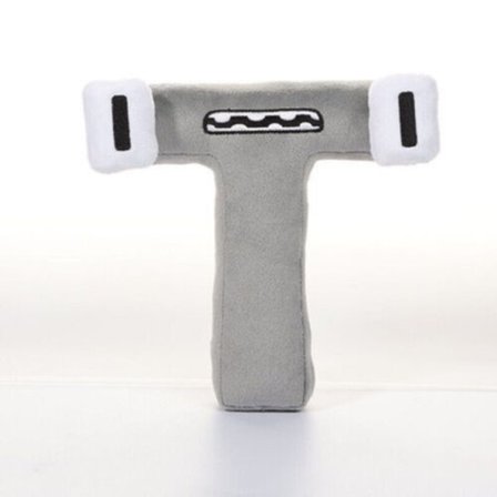 Alfabetlegende-karakterene er plysj kosedyr, plysjdukkeleker W