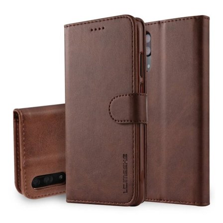 LC.IMEEKE Huawei P20 Pro nahkainen suojakotelo - Kahvi