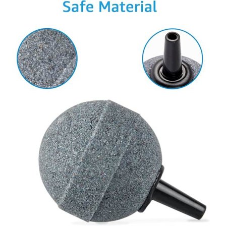 *Akvarie Luftpumpe, 3W 300L/H Akvarie Oxygen Pumpe med 2 Luftsten*