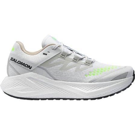 Salomon - Chaussures de gravel running pour homme Aero Glide 3 Grvl - White / Ftw Silver / Green Gecko - 44