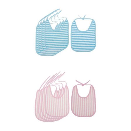 10 stk. Vandtæt Hagesmæk til Voksne Tøjbeskyttelse Savlesmæk Vaskbar Genanvendelig