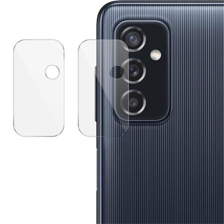 2Pcs IMAK Samsung Galaxy M52 5G karkaistua lasia kameran linssin suojus Transparent