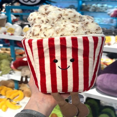 Jellycat Bartholomew pehmolelut, pehmeät ja mukavat, täydelliset lapsille, ystävänpäivälahjat, keräilyesineet, popcorn-nuket.