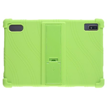 Tablet-etui til Blackview Tab 12 Stødsikkert Silikone+PC Beskyttelsesetui med Stativ Grøn