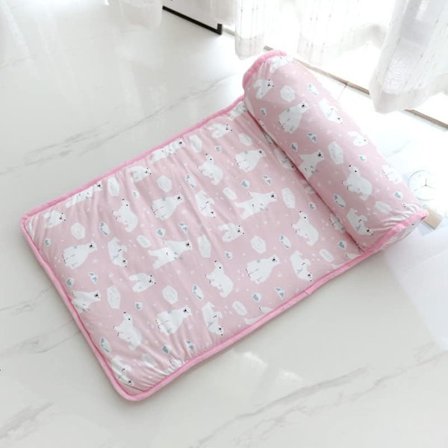 Pet Cool Ice Silk Nest Mat Pet Cooling Mat PINK S