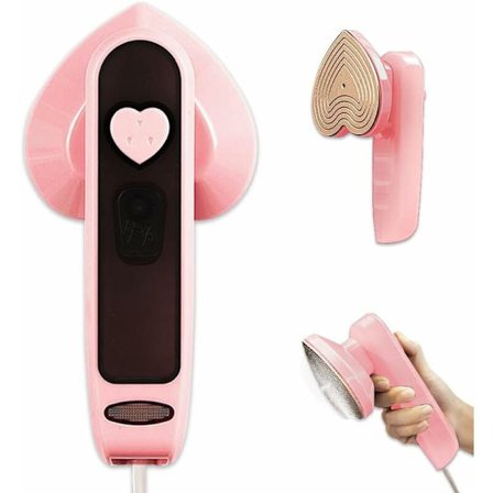 Mini-silitysrauta, 2-in-1-höyrysilitysrauta 50 ml:n vesisäiliöllä, pieni ja kevyt höyrysilityskone, tilaa säästävä käsisilitysrauta matkoille ja 