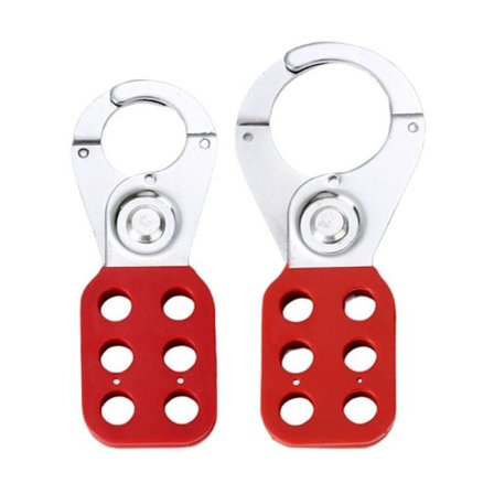 2 stk. serie lås ut tag ut lås sikkerhetslås lockout stål nylon hasp lås for industrielt utstyr