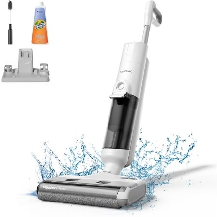 Proscenic F10 Pro 3-i-1 sladdlös dammsugare - 30 minuters batteritid - 1,15 liters vattentank - LED-display - 69db