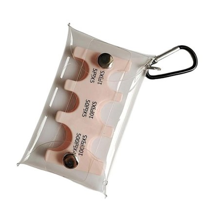 Japansk Yen Mynt Holder Organizer Gjennomsiktig Nøkkelring Mynt Holder Organizer