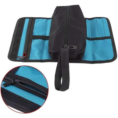 Værktøjstaske, Lille værktøjstaske, Bærbar rulle værktøjstaske, Opbevaringspose