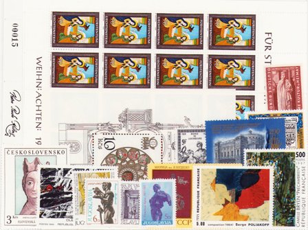 Kunst - Frimærkepakke - Postfrisk