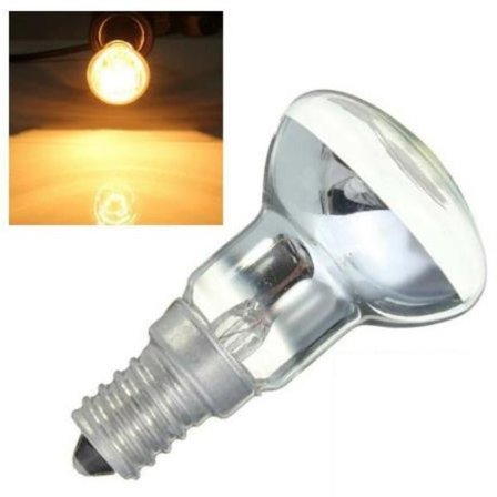 Lava lamper, 5 stk, R39 E14 liten Edison-sokkel, Spotlight Halogenpære 40W varm hvit 3000K