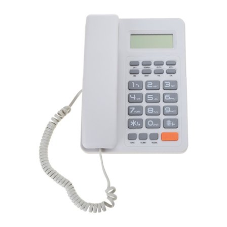 Fastnettelefon med ledning til skrivebord VTC-500 LCD-display Fastnettelefon Stor knap til ældre seniorer Telefon til hjemmet Ældre