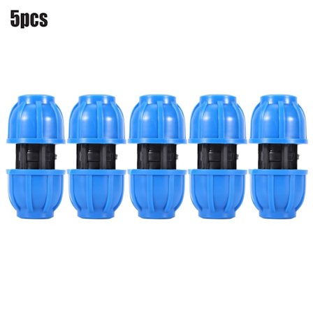 5 st PE plast 20 mm till 20 mm rakt vattenrör Anslutning Rör anslutning Adapter Fitting
