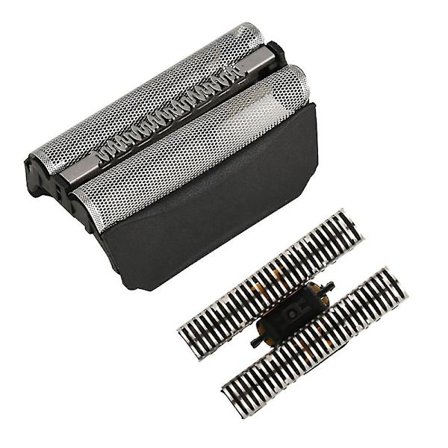 51b Rakblad & Skärhuvud Kompatibel Braun 8000 Serie Wfs1 Wfs2 530 550 590(Svart silver)