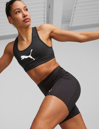 PUMA Mid Impact 4Keeps Bra - Black - XS