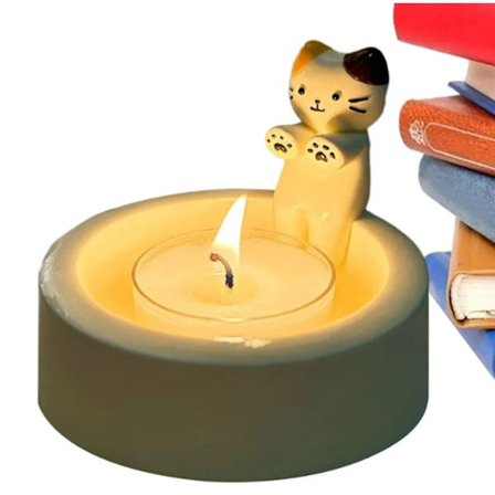 Stil B - Tecknad Kattunge Ljusstake Heminredning Kattunge Ljusstake (Vanliga Fördelar)