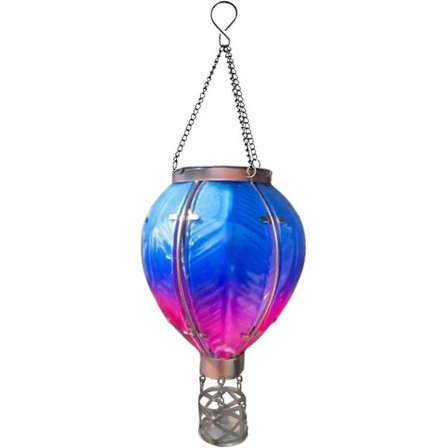 Solcelle Luftballon Lanterne, Hængende Solcelle Flammeeffekt Lanterner, LED Varmluft