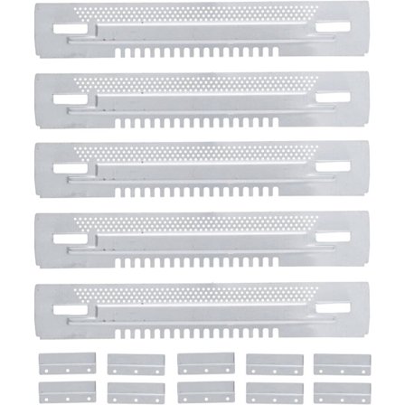 5 sæt bistade skyde mus vagter, rejseport galvaniseret jern aftagelig flugtsikker bistader indgang reducer biavl gadget udstyr, 39*6.5cm