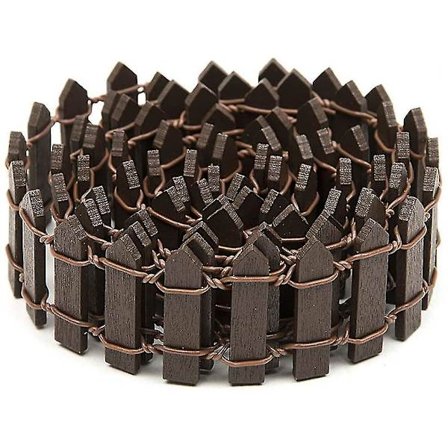 Træhegn Potteplante Miniature Landskab Tilbehør Dekoration Terrarium Mini