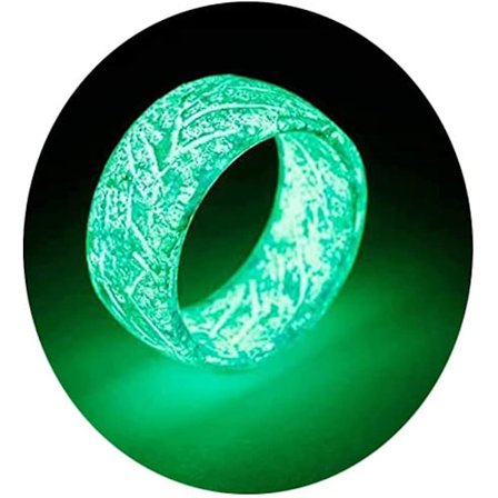 Glow Rings In The Dark Rosa Grön Blå Venus Orb Ring Ringar För Kvinnor Män Flickor Trendiga Resin Glow Ring Akryl Estetiska Ringar För Pojkar Söt
