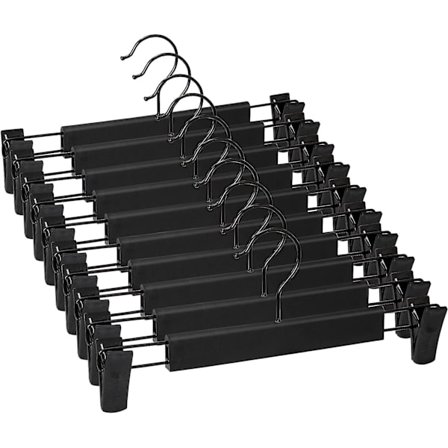 10 stk. bukseophæng, nederdelsbøjler med 2 justerbare skridsikre