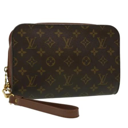 Louis Vuitton Vintage, Brown Canvas Louis Vuitton Orsay Bruin, Dames, Maat:ONE Size