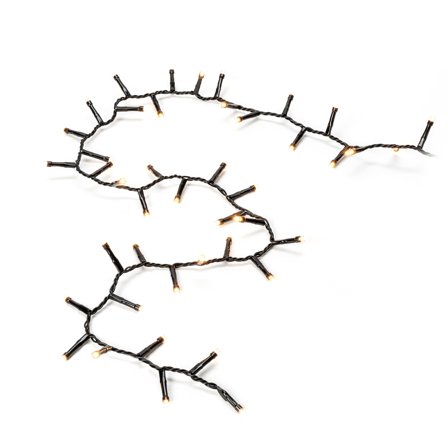 Konstsmide 3869-800 Lysslynge klynge, rav, svart kabel 17,58 m, Belysning