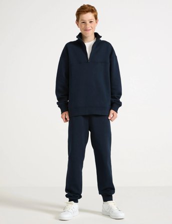 Lindex Trousers Jogger With Gusset - Navy - 134/140