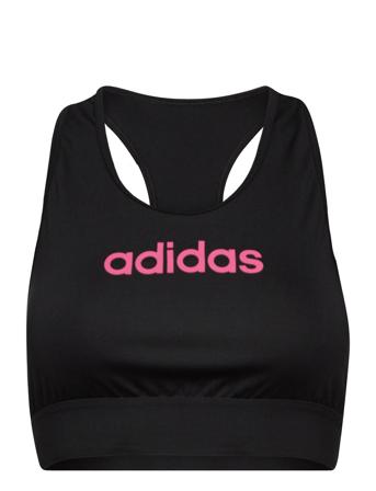 Adidas Sports Single Jersey Fitted Bra Top Night & Underwear Underwear Tops Musta Adidas Performance