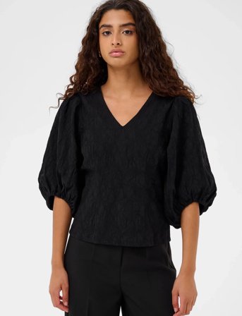 Soaked in Luxury Slmaybel Blouse 3/4 - Black - M