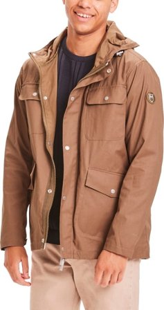 Knowledge Cotton Apparel Men's Nordic Legacy Utility Field Jacket Men unlined jackets Brown XL