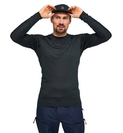 Haglöfs Natural Blend Tech Crew Neck Men True Black - M