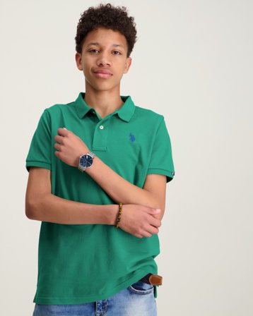 U.S. Polo Assn. DHM Pique Polo Grøn Poloshirts Dreng - Kids Brand Store