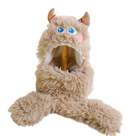 Grodor Eyes Form One-piece Hat Vindtät Värmande Tjocklek Beanie För Utomhus Running Fitness