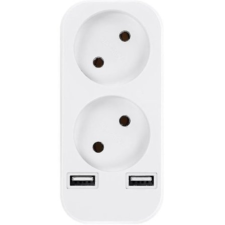 Multi USB-uttag, 4 i 1 grenuttag USB-laddare med 3 AC-utgång 10A, 2500W och 2 USB-portar, elektriskt vägguttag idealiskt för sovrum hemmakontor