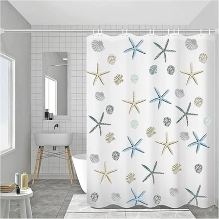 Dusjforheng, 200*220 cm vanntett dusjforheng mot mugg