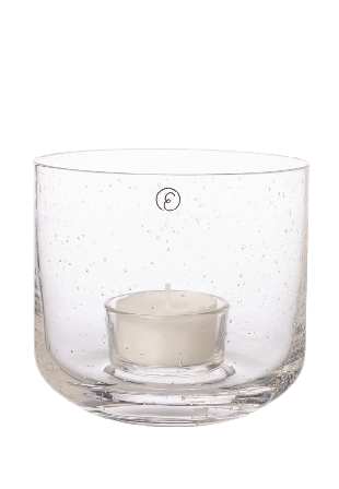 ERNST Ljuslykta Ljuslyktor & ljushållare Transparant 10x9 CM