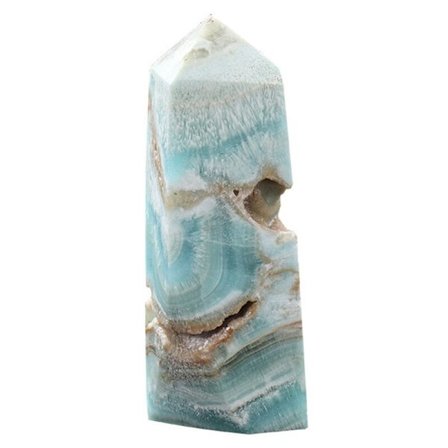 Naturlig Hemimorfit Spids Mini Krystal Caribisk Calcit Tetrahedral Kolonne Energi Dekoration 30-50G