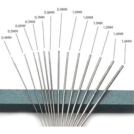 Gitar Sadel Fil Sadel Mutter Spor Verktøy Gitar Stol Fil Sett For Gitar, Akustisk Bass, Ukulele Bass, 13 Nåler Rustfritt Stål Spenne, Blå