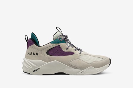 ARKK Copenhagen Herren Sneakers Größe 46 Kanetyk Suede W13 Marshmallow Sparkling Grape
