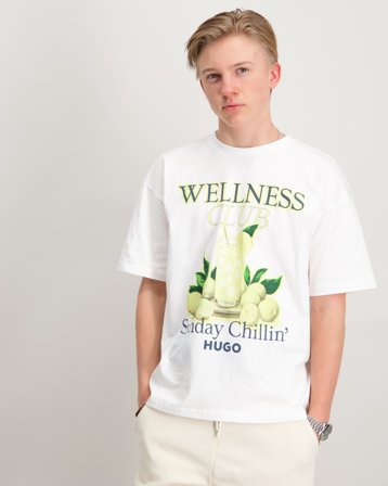 HUGO T-SHIRT Vit T-shirts Kille - Kids Brand Store