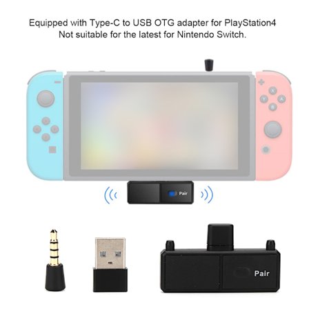 SW01 Bluetooth TYPE C Ljudadapter Sändare Mottagare för PS4/PS4 PRo SWITCH